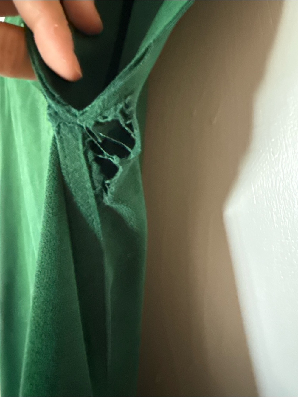 Vintage Forest Green Button-Front Shift Dress - Picture 7 of 14